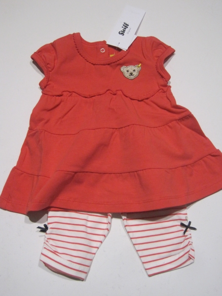 1-3 Mon NEU F./Sommer Steiff Baby Kleid Taufkleid T-Shirt Sommerkleid Gr 62 